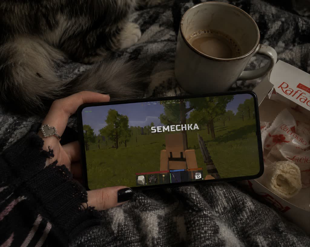 A player launching BERDA Survival on a phone