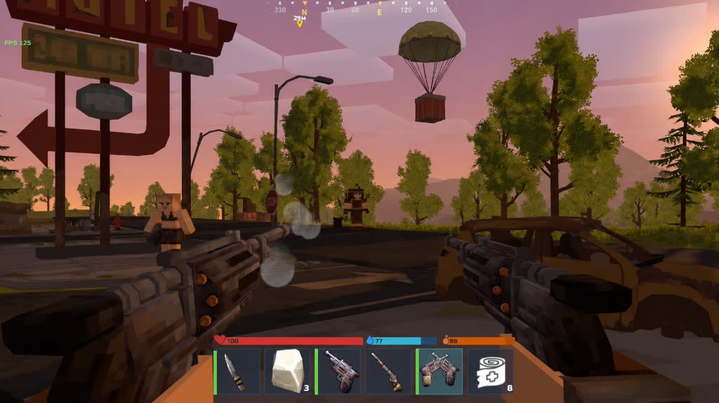 A large raid on a settlement in BERDA Survival